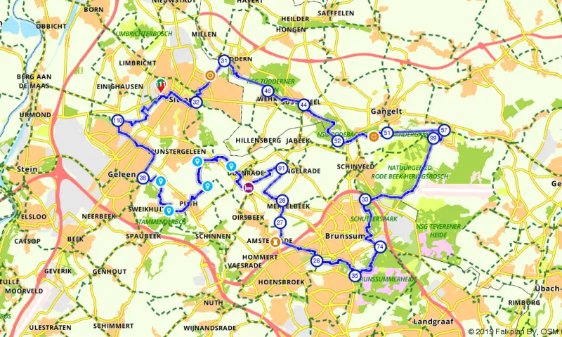 Route in Limburg