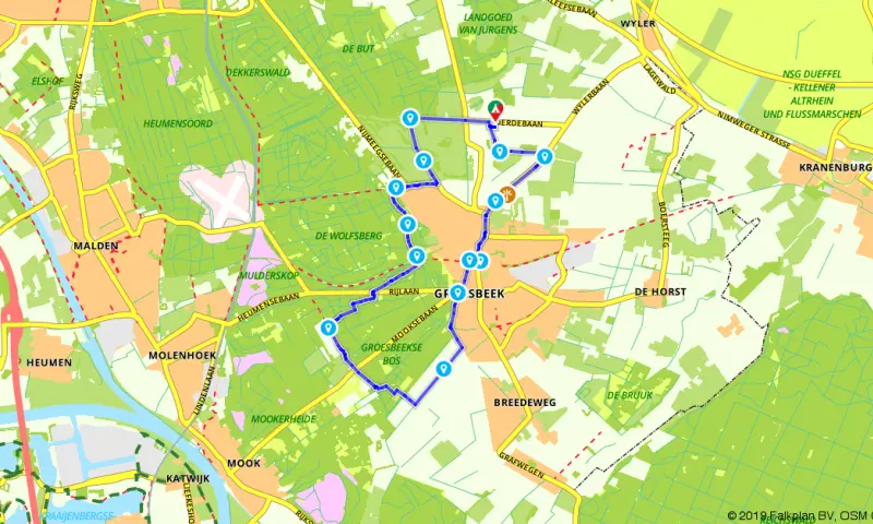 Route in Gelderland