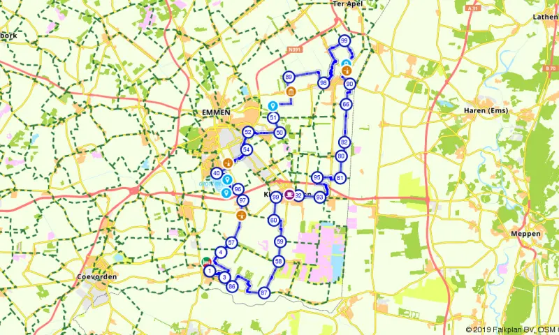 Route in Drenthe