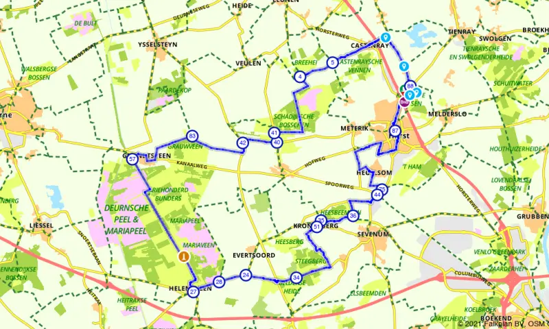 Route in Limburg