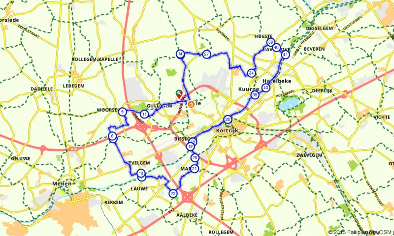 Route in het buitenland