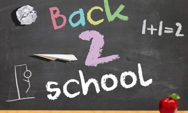 Back 2 school krijtbord