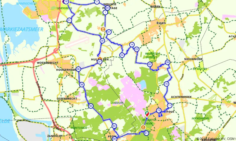 Route in het buitenland