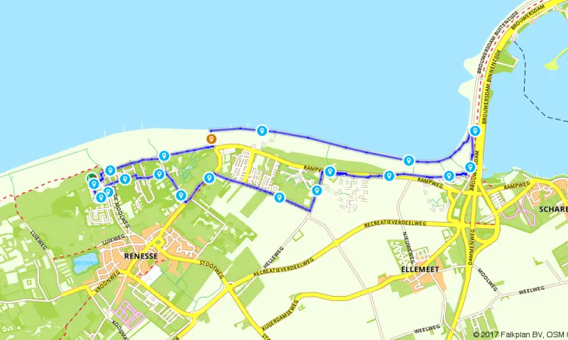Route in Zeeland