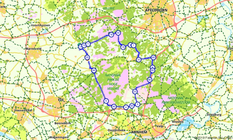 Route in Gelderland
