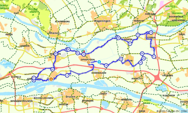 Route in Gelderland