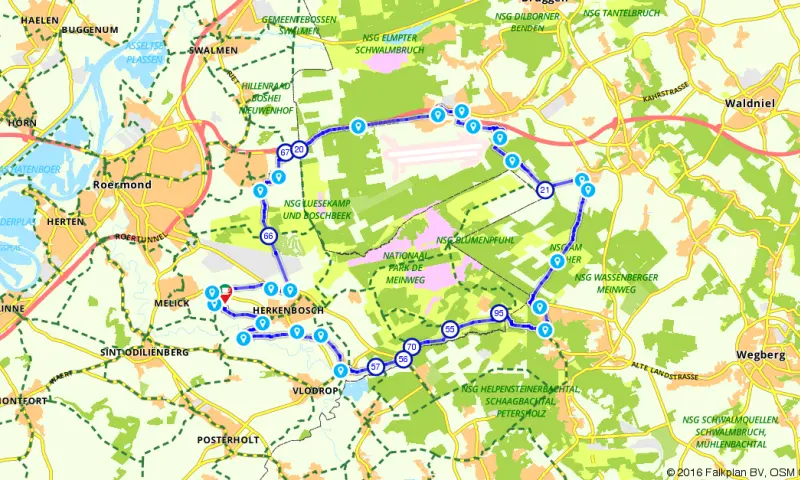 Route in Limburg