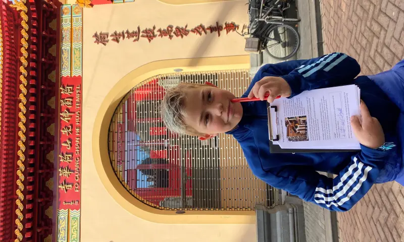 Paleis op de Dam op de wandelroute