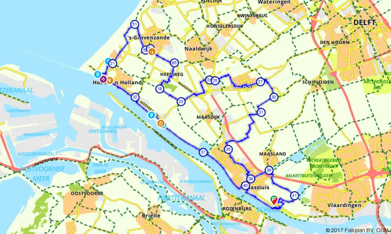 Route Zuid-Holland