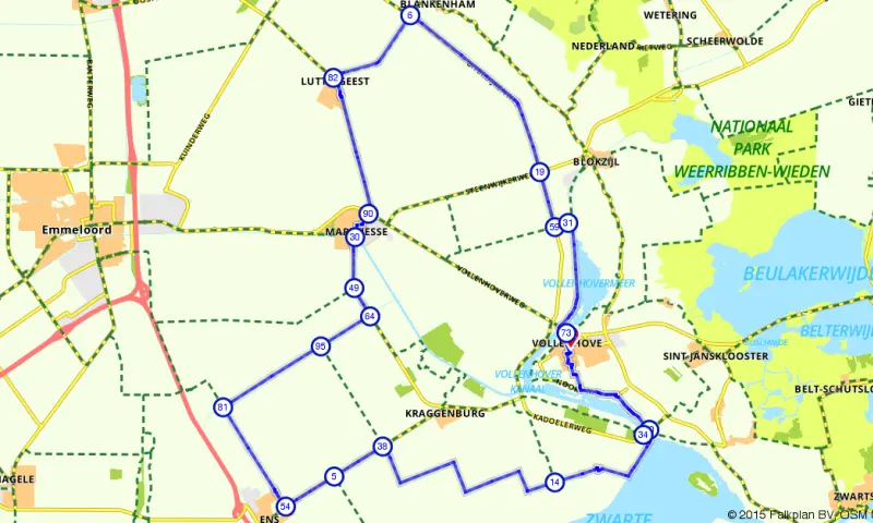 Route in Overijssel