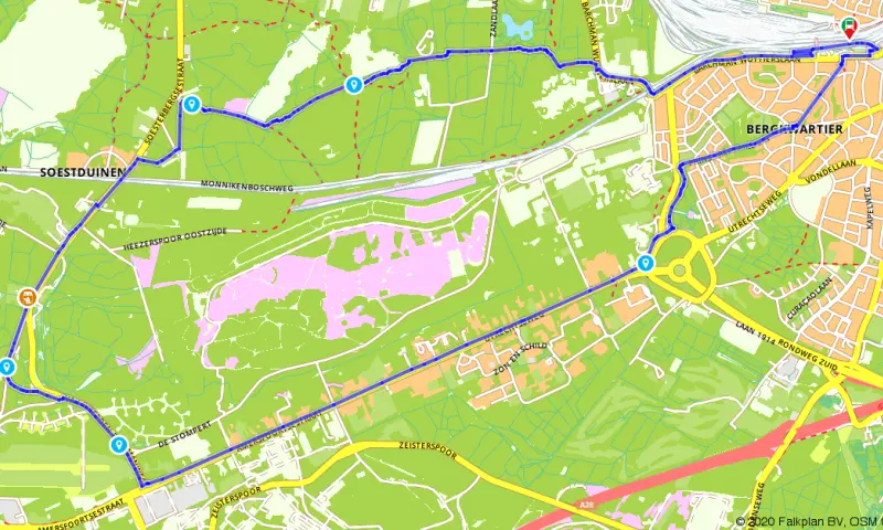 Route in Utrecht