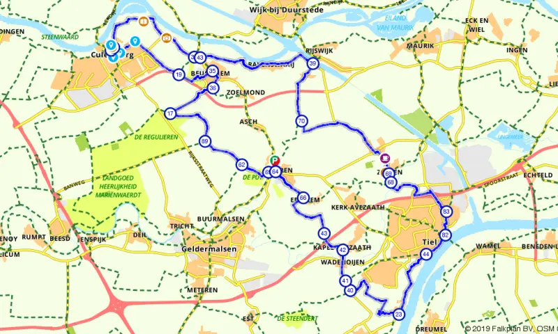 Route in Gelderland