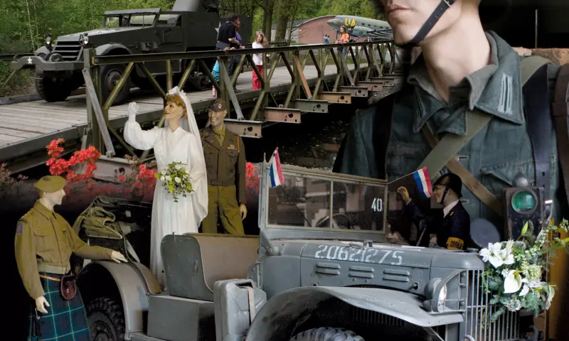 Oude jeep uit de tweede wereld oorlog