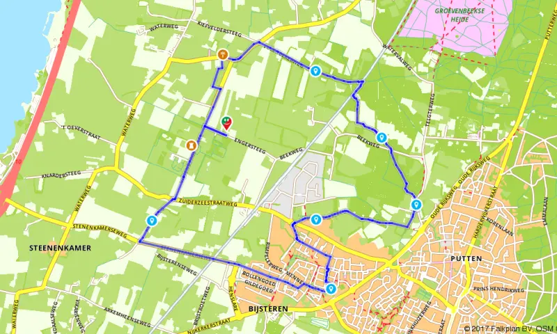 Route in Gelderland