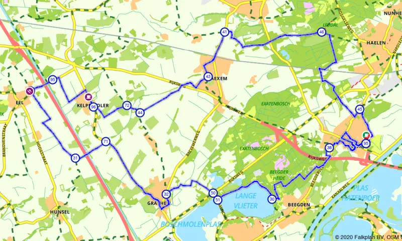 Route in Limburg