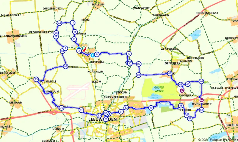 Route in Friesland
