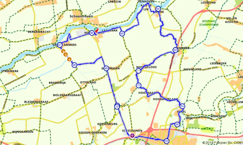 Route Zuid-Holland