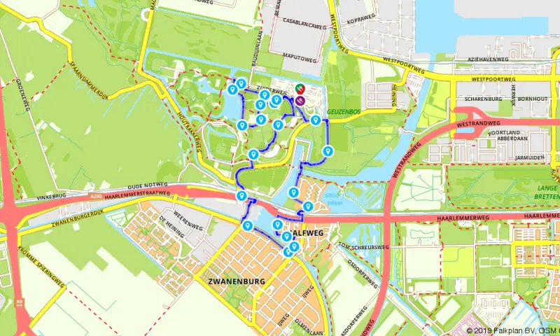 Route in Noord-Holland