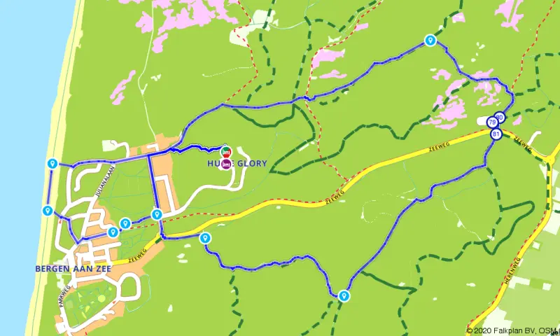 Route in Noor-Holland