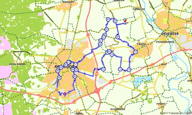 Route in Gelderland
