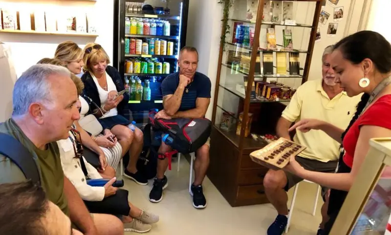 Groep bij Chocolade Proeverij