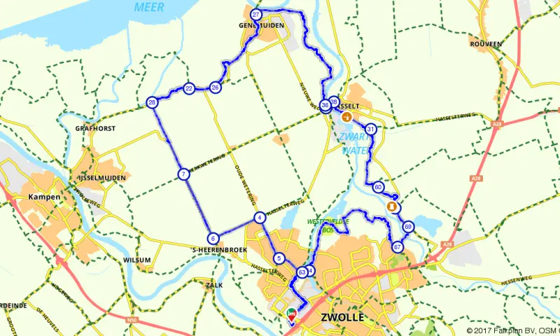 Route in Overijssel