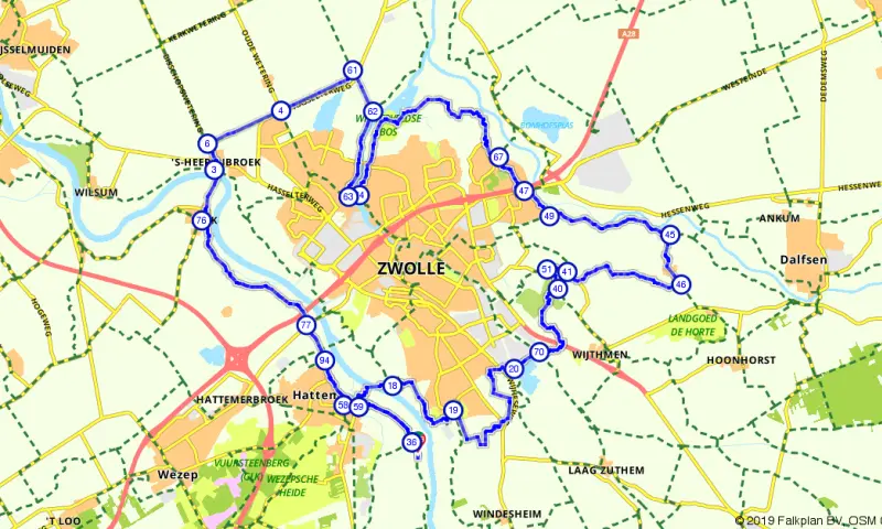 Route in Gelderland