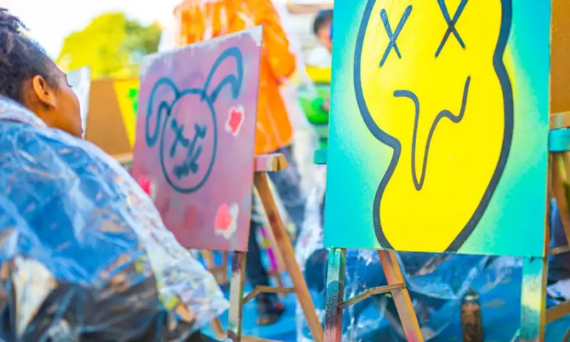 Kleurrijk, creatief, street-art