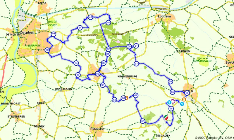 Route in Gelderland