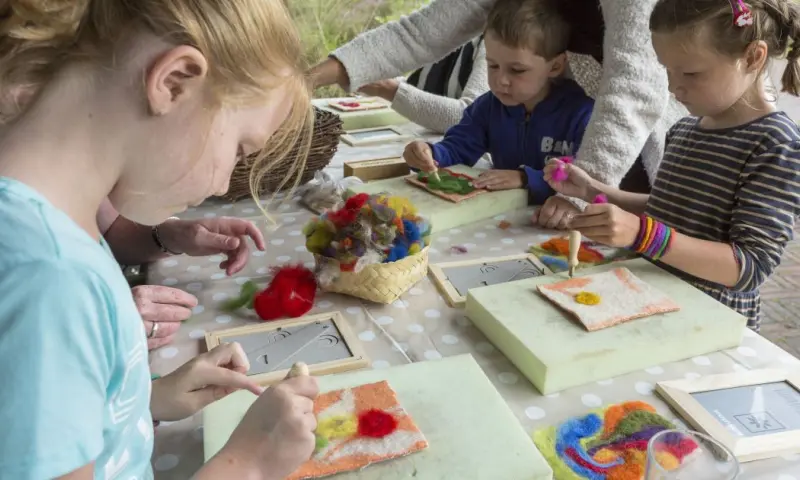 OERRR schapendag: Vilten met schapenwol