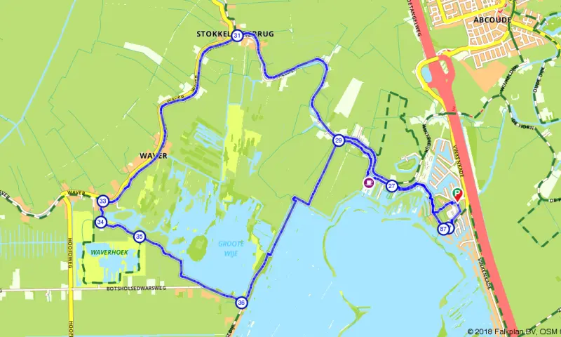 Route in Utrecht