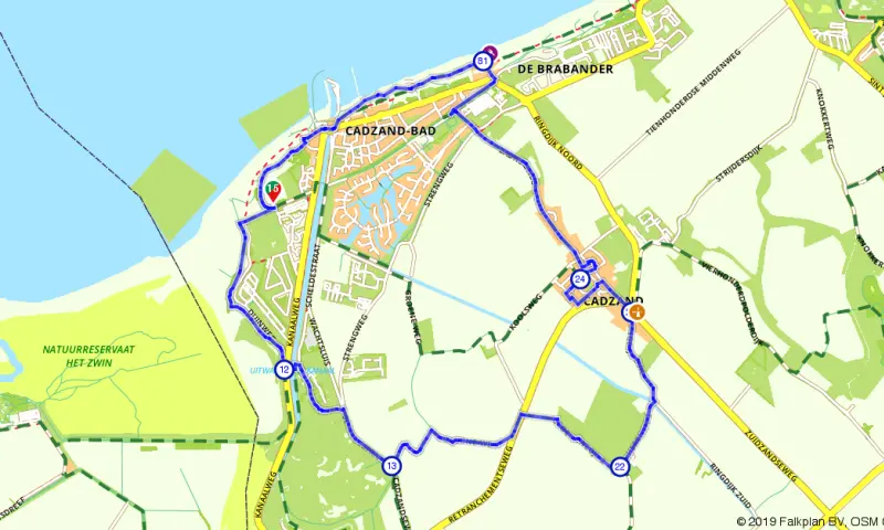 Route in Zeeland