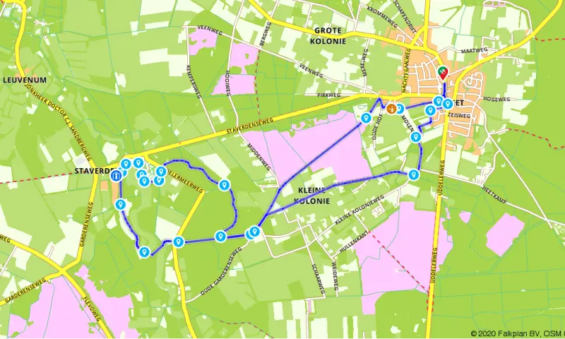 Route in Gelderland