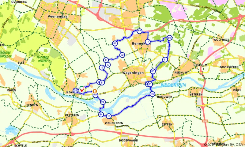 Route in Utrecht