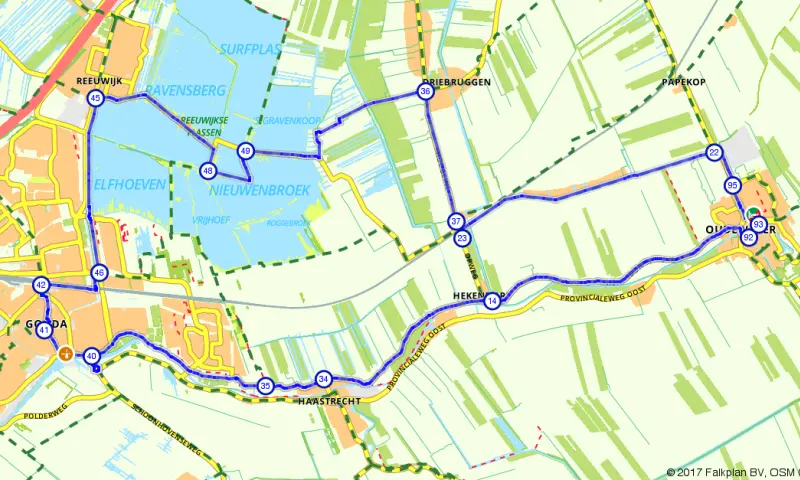 Route in Utrecht