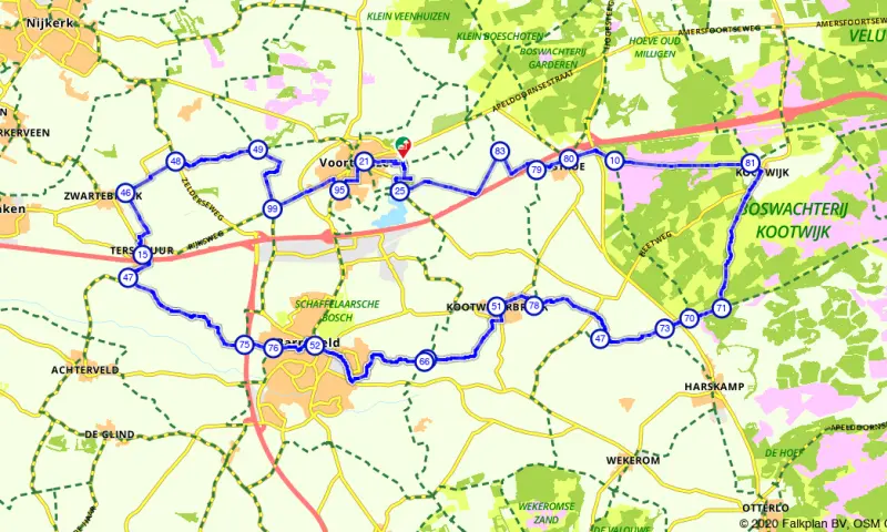 Route in Gelderland
