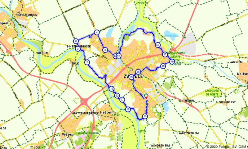 Route in Overijssel