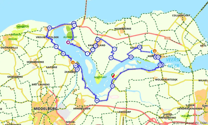 Route Veerse Meer