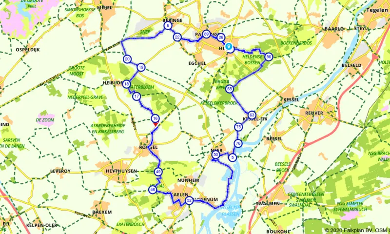 Route in Limburg