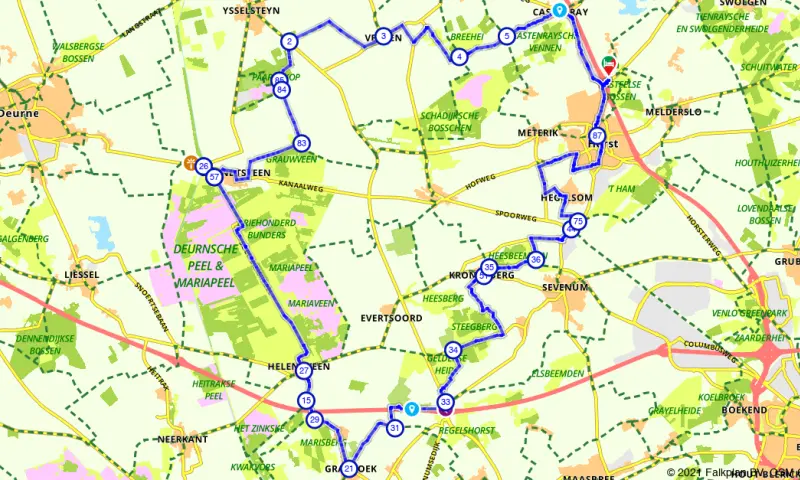 Route in Limburg