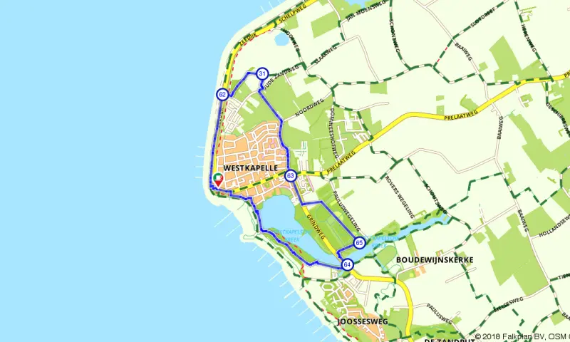 Route in Zeeland