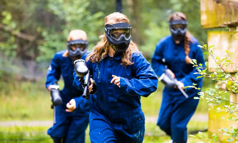 Actiefoto van paintballen