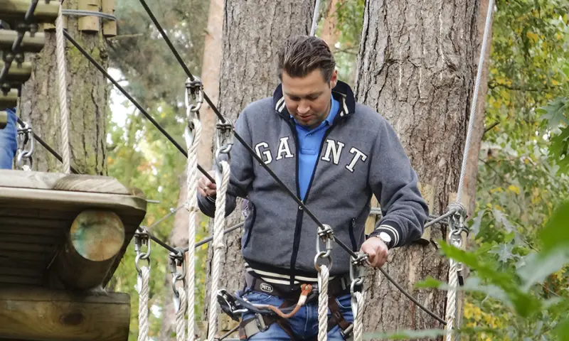 Zekersysteem in het klimbos