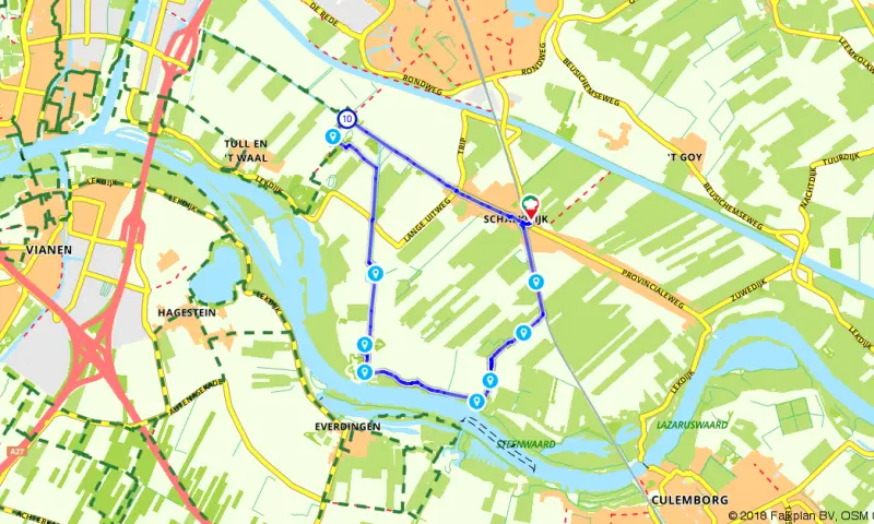 Route in Utrecht