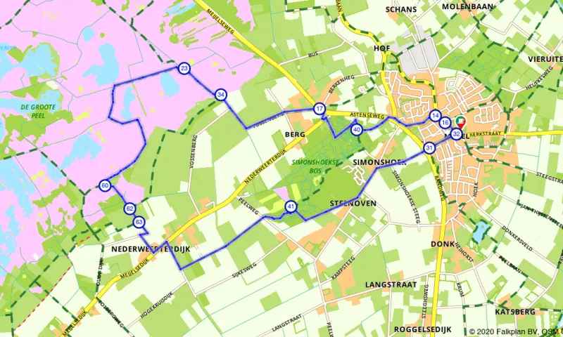 Route in Limburg