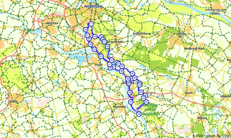 Route in Limburg