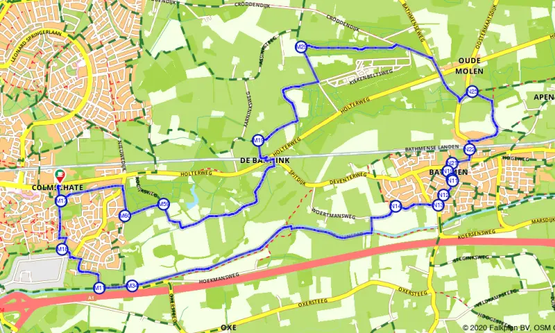 Route in Overijssel