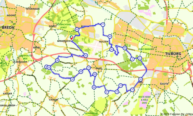 Route Noord-Brabant