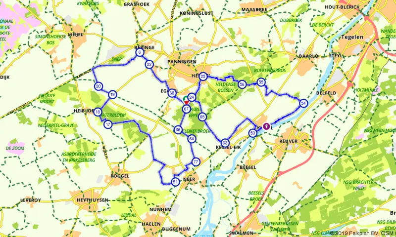 Route in Limburg