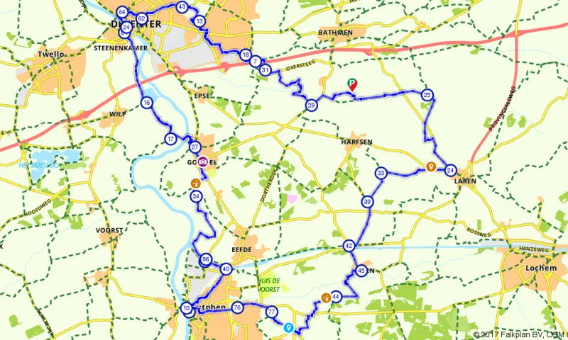 Route in Gelderland